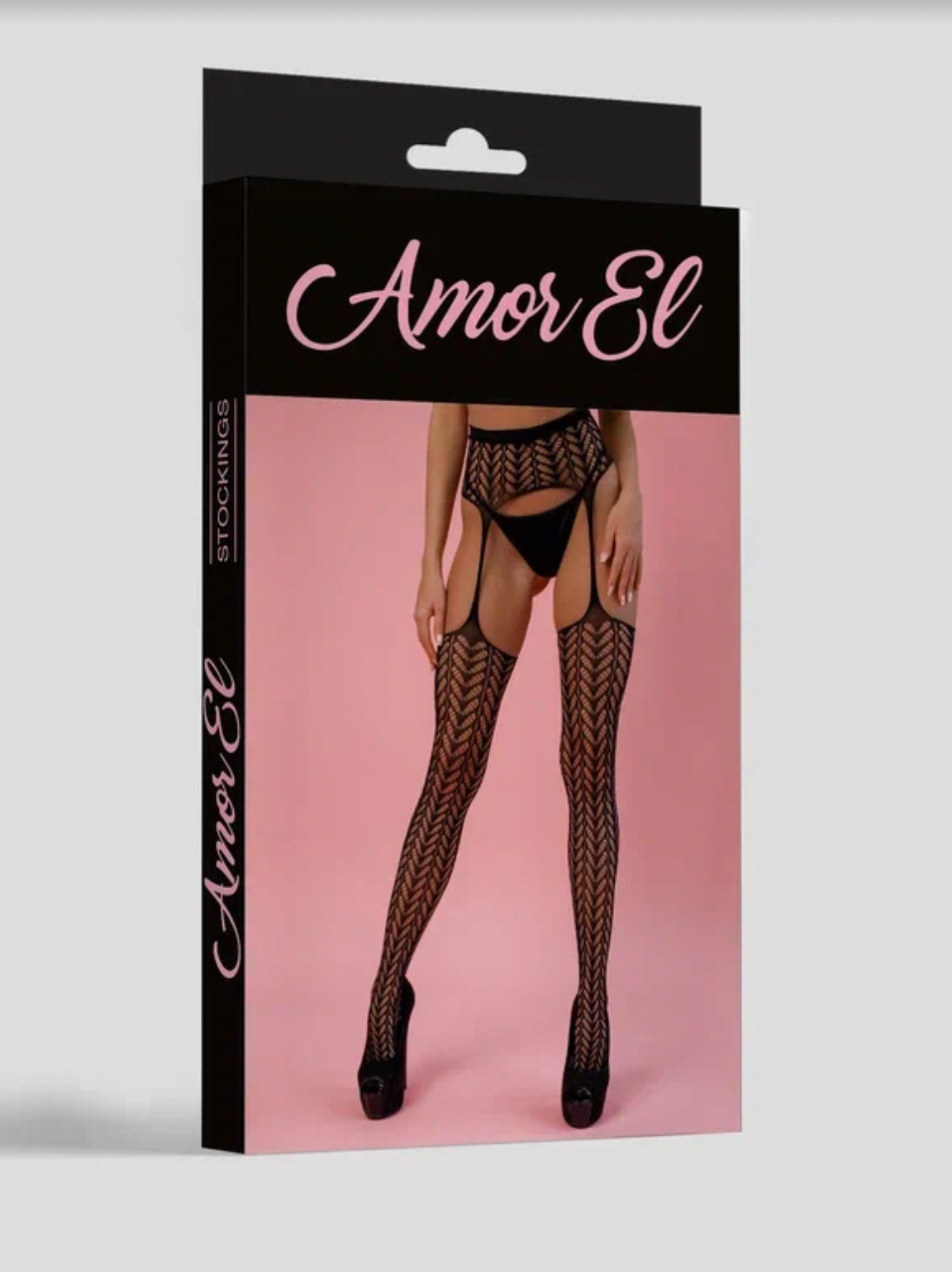 Cordova Mesh &amp; Lace Stripe Faux Stockings