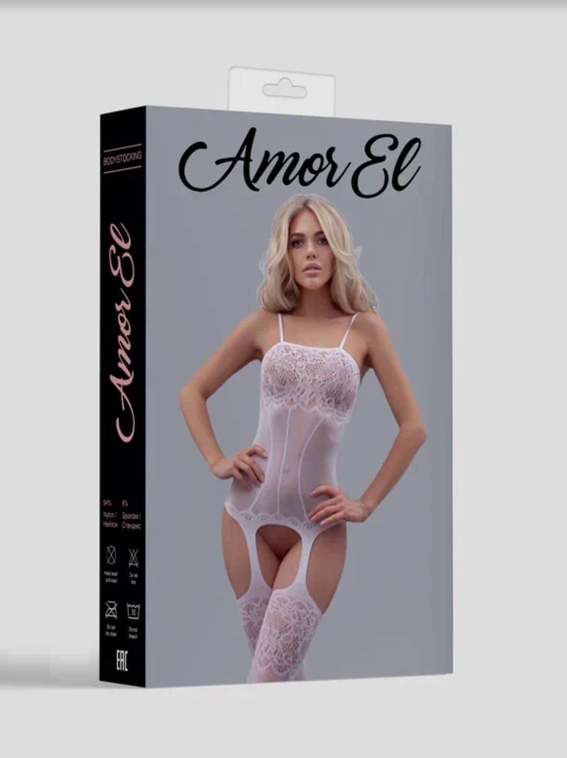 Isabel Crotchless Lace Patterned Bodystocking