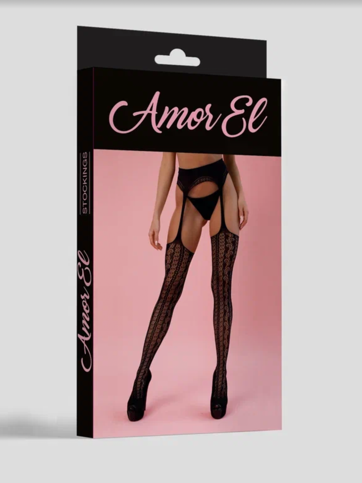 Paula Mesh &amp; Lace Stripe Faux Stockings